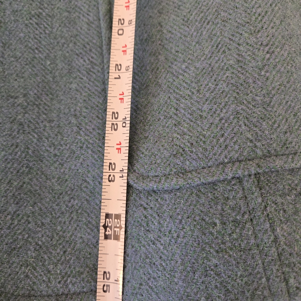 Talbots Teal Shetland Wool Blazor  Size 8 - Picture 6 of 10